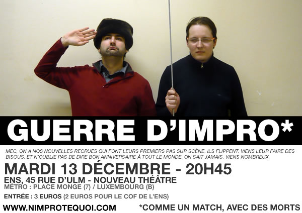 Guerre d'impro du 13 décembre 2011