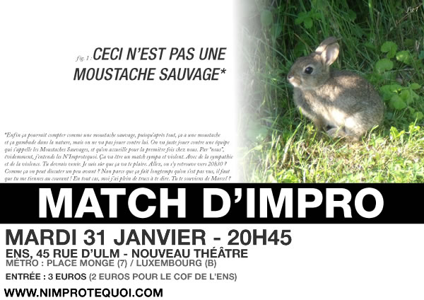 Match d'impro le 31 janvier 2012