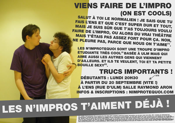 Affiche de rentrée 2010-2011