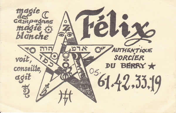 Félix, authentique sorcier du Berry