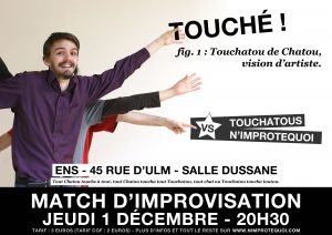 affiche du match d'improvisation touchatous n'improtequoi